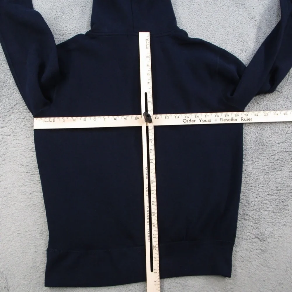 Polo Ralph Lauren Mens Small Navy Blue Fleece Pullover Hoodie Red Pony Logo